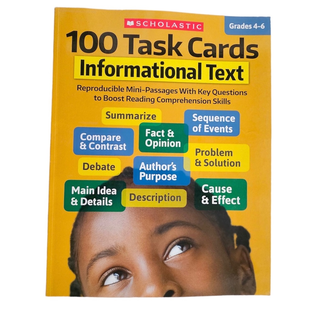 Scholastic 100 Task Cards: Informational Text